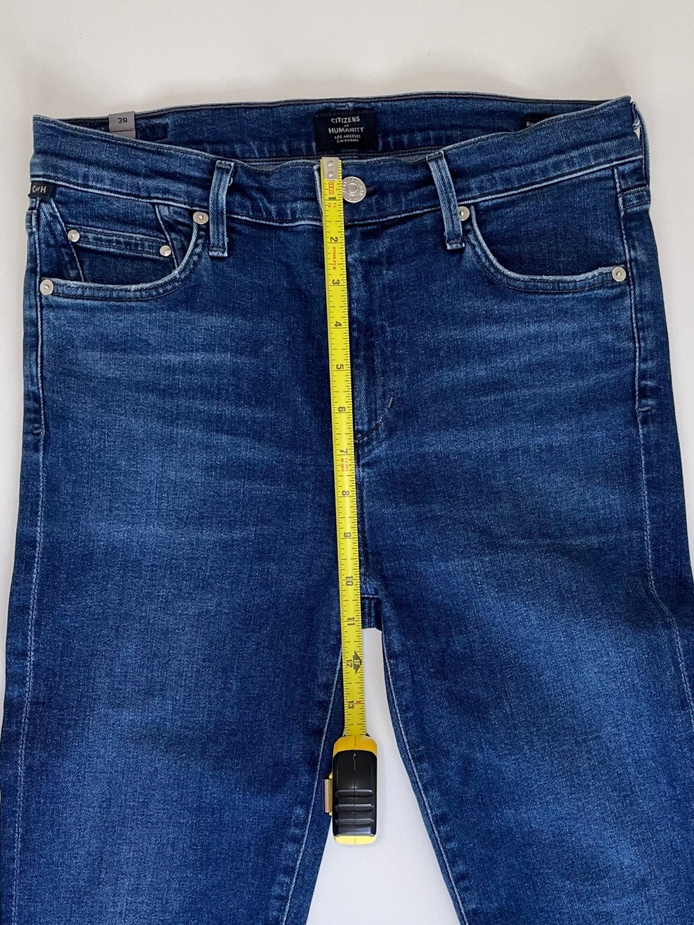 Citizens Of Humanity Rocket Crop High Rise Skinny Jeans - Dark Indigo - Picture 6 of 11